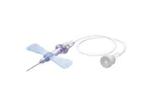 Intravenózní kanyla, s křídlem, bezpečnostní, modrá 23G, hadička 19 cm