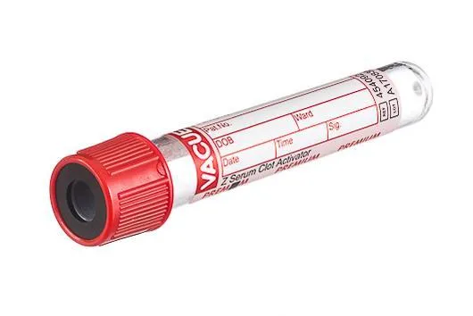 Zkumavka Vacuette 4ml, akt. sráž.,13x75mm, sérum, červená