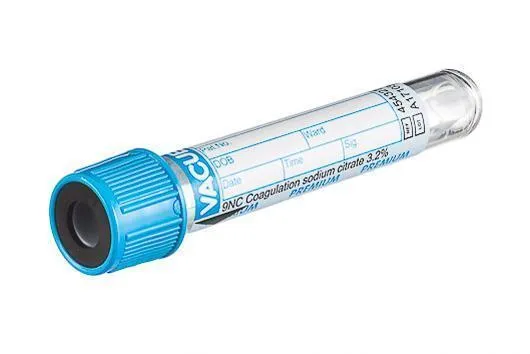 Zkumavka Vacuette 3,5ml, 13x100mm, koagulace - PETG/PP sandwich, šroub uzávěr, modrá