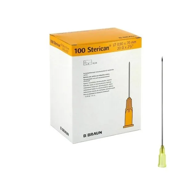 Injekční jehla Sterican im-hl. 20G x 2 3/4" 0,90 x 70 mm žlutá, 100 ks