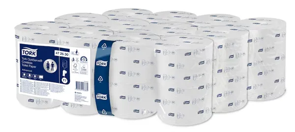 Toaletní papír bezdutinkový, 2 vrst., Tork OptiServe, T7