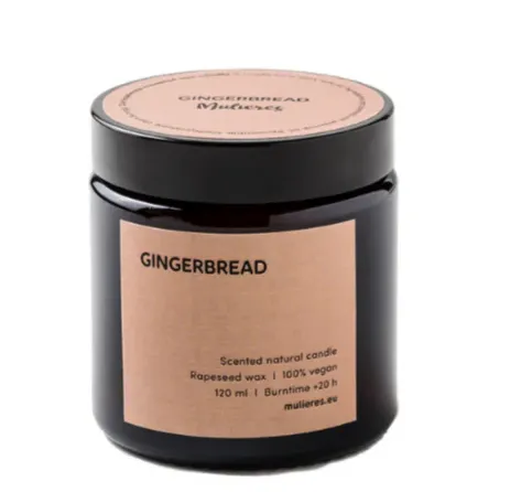 Mulieres Vonná svíčka ve skle - perník (120 ml)