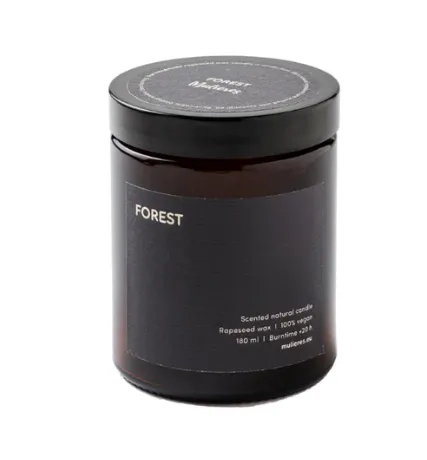 Mulieres Vonná svíčka ve skle - les (180 ml)