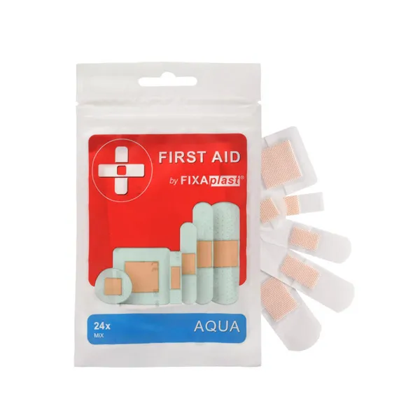 FIXAplast FIRST AID AQUA náplast MIX, 24 ks