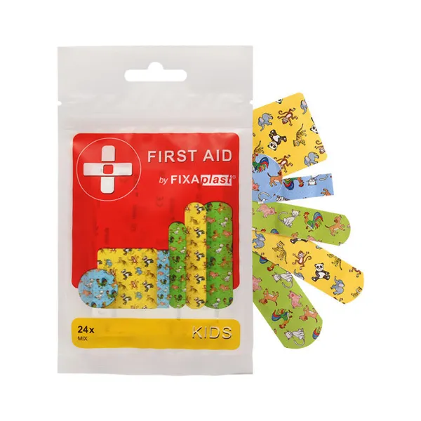 FIXAplast FIRST AID KIDS  náplast MIX, 24 ks