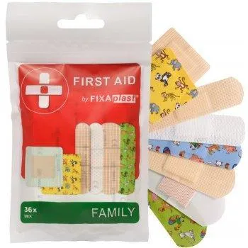 FIXAplast FIRST AID FAMILY náplast MIX, 36 ks



