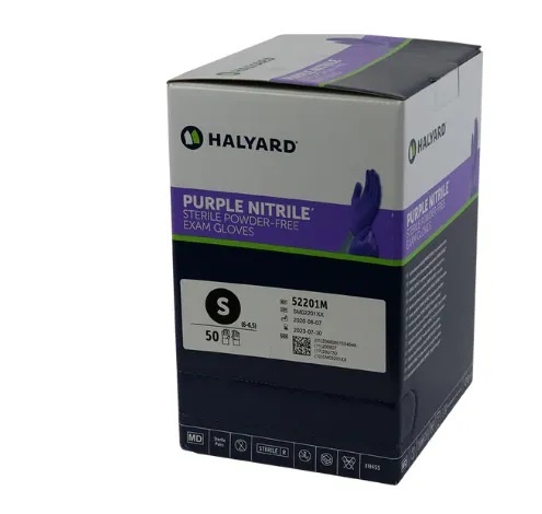 Rukavice vyšetřovací nitrilové sterilní vel. L Nitril Safeskin