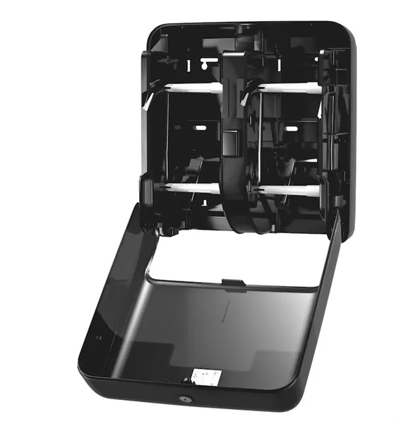 Zásobník na 4 role bezdutinkového toaletního papíru Tork OptiServe, černý T7