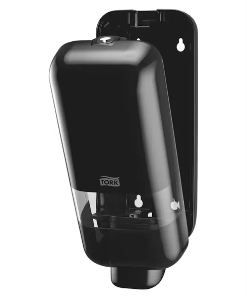 Zásobník na mýdlo a dezinfekční prostředky Tork, černý S4