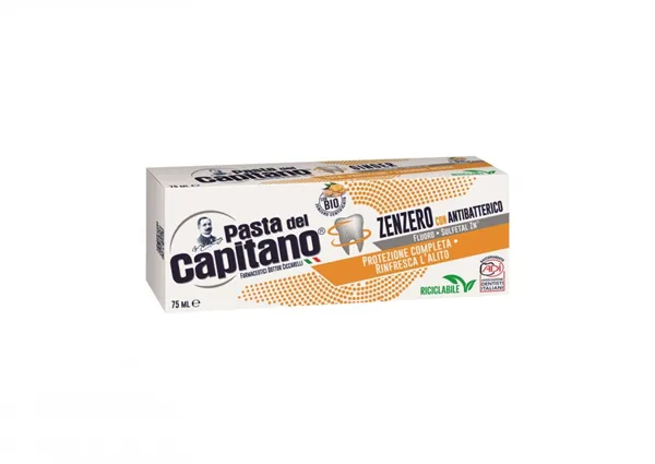 Zubní pasta antibakteriální se zázvorem 75 ml Pasta del Capitano