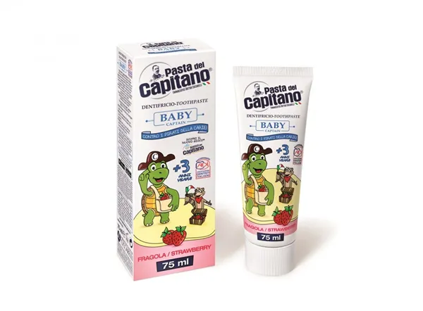 Dětská zubní pasta jahodová 3+ 75 ml Pasta del Capitano