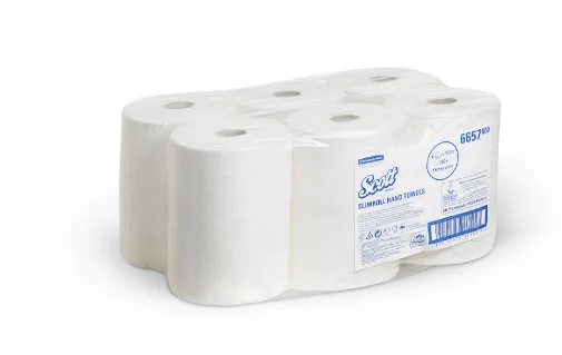 Ručníky bílé, SCOTT Slimroll