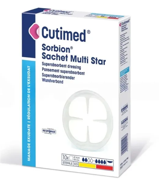 Cutimed Sorbion Multi Star, průměr 14cm, 10ks