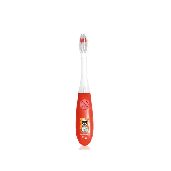 DENTISIMO zubní kartáček KIDS Timer měkký 3-6 let červený