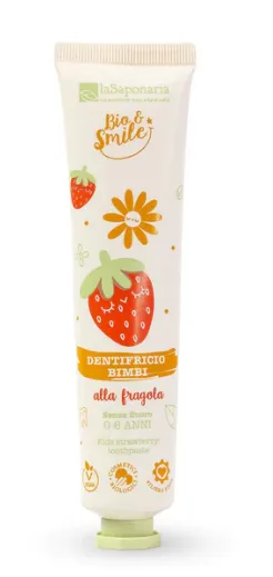 laSaponaria Jemná dětská zubní pasta - jahoda BIO (75 ml)