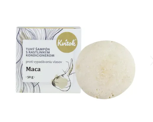 Kvitok Tuhý šampon s kondicionérem Maca - 50 g