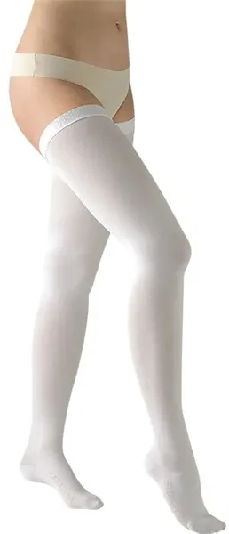 Antitrombotické punčochy L, bílé, Avicenum ANTI-TROMBO PREMIUM AG pata