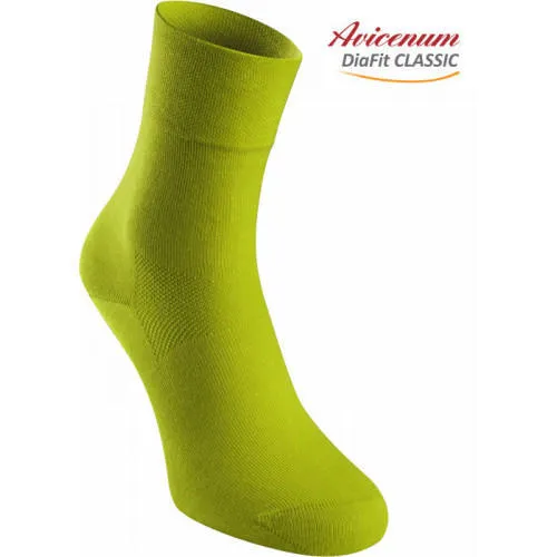 Ponožky bavlněné, 39-42, limeta 6060, DiaFit CLASSIC