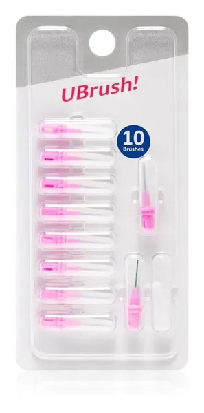 UBrush! - mezizubní kartáček - 0,7 mm růžový
