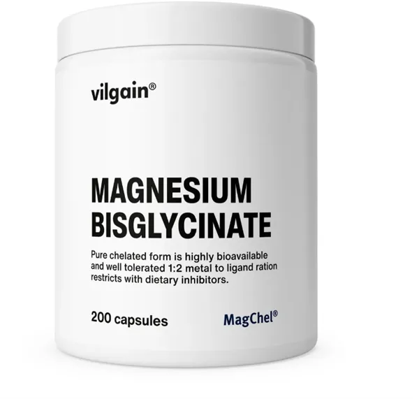 Vilgain Hořčík bisglycinát 200 kapslí