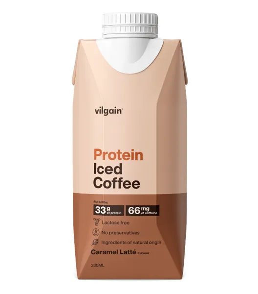 Vilgain Protein Iced Coffee karamelové latté 330ml