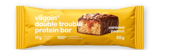 Vilgain Double Trouble Protein Bar Arašídy se slaným karamelem 55g