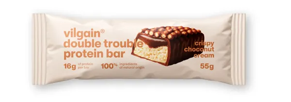 Vilgain Double Trouble Protein Bar Choco bueno s křupinkami 55g