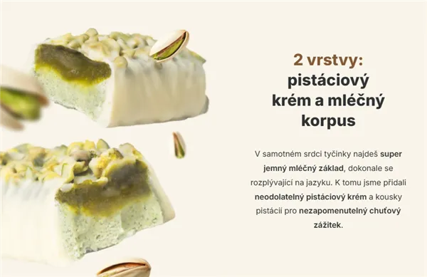 Vilgain Double Trouble Protein Bar pistácie 55g