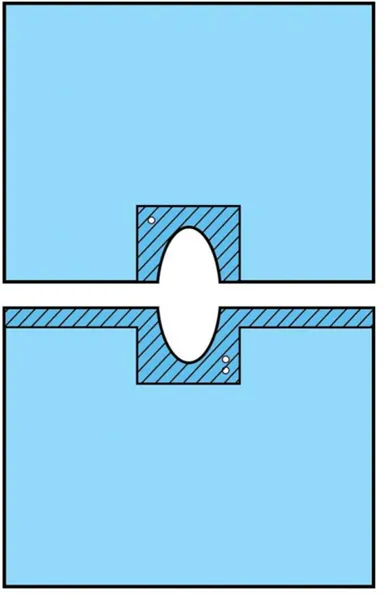 Rouška 75 x 100 cm se samolepícím, variabilním otvorem výprodej