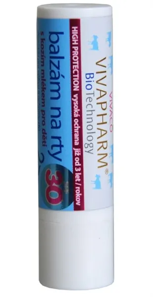 Balzám na rty s kozím mlékem pro děti SPF 30 VIVAPHARM 4,2 g