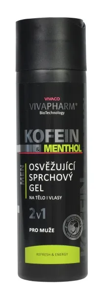 Vivaco Vivapharm Kofein a Menthol Sprchový gel 2v1 pro muže 200ml