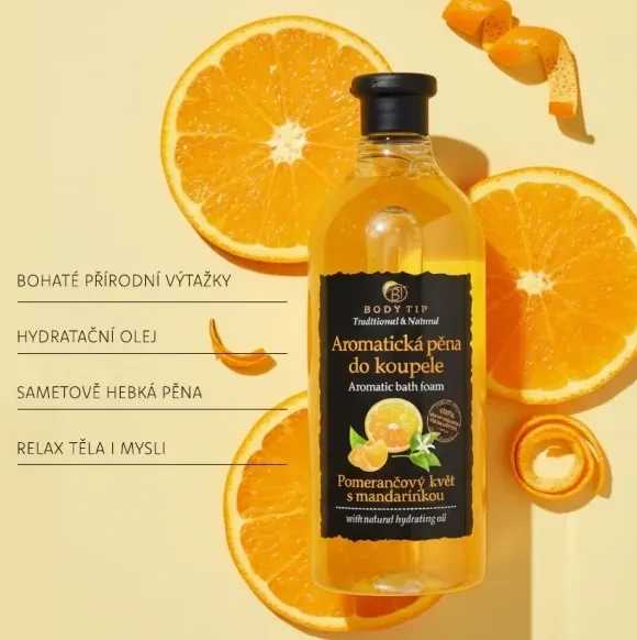Pěna do koupele Pomerančový květ s mandarinkou BODY TIP 750 ml