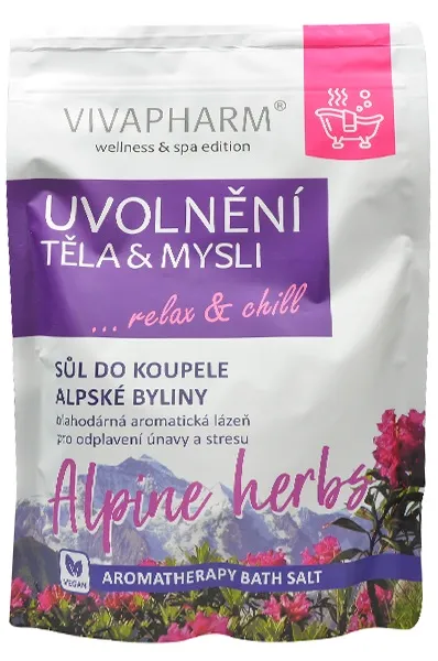 Vivapharm Sůl do koupele Uvolnění těla a mysli 1000g - doypack