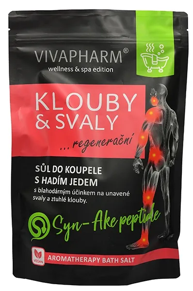 Vivapharm Sůl do koupele Klouby a svaly 1000g - doypack