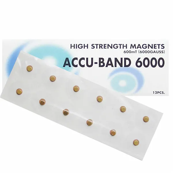 Magnety Accu-Band pozlacené 6000 gaussů v blistru a s náplastí