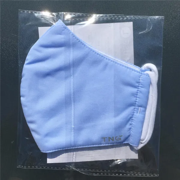Rouška textilní, antibakteriální z materiálu Nano YARN, vel.M, modrá