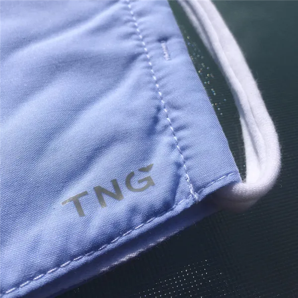 Rouška textilní, antibakteriální z materiálu Nano YARN, vel.M, modrá