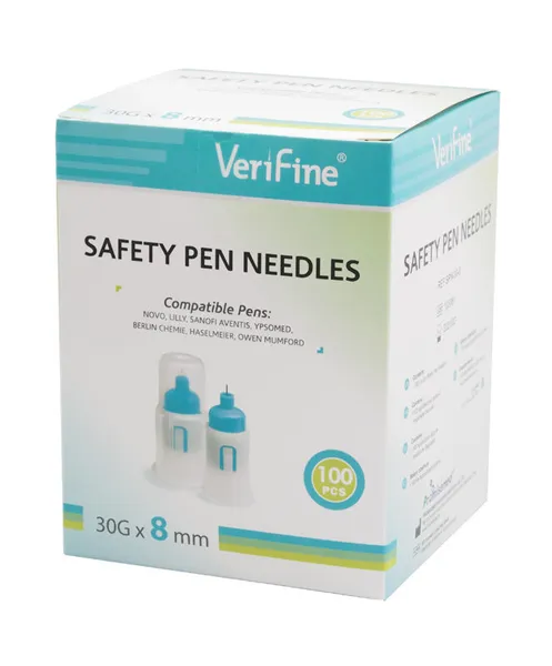 Jehly bezpečnostní 8 pro všechna inz. pera 31G x 8 mm 100 ks