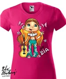 DIA triko Hippie vel. S, purpurová