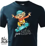 DIA triko Skejťák vel. 104-110 cm/ 3-4 roky, tm. modrá