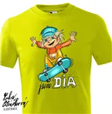 DIA triko Skejťák vel. M, limetka