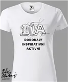 DIA triko text vel. 146 cm/10 let, bílá