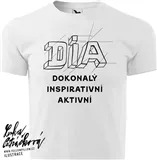 DIA triko text vel. XL, bílá, pánské