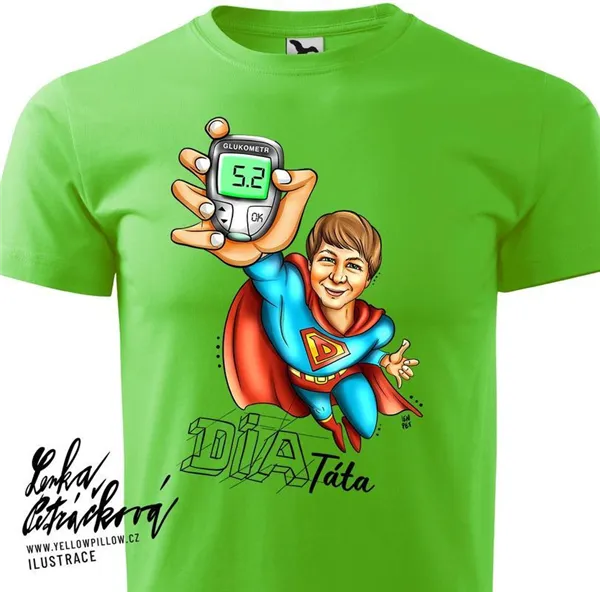 DIA triko Dia táta vel. M, trávově zelená, pánské