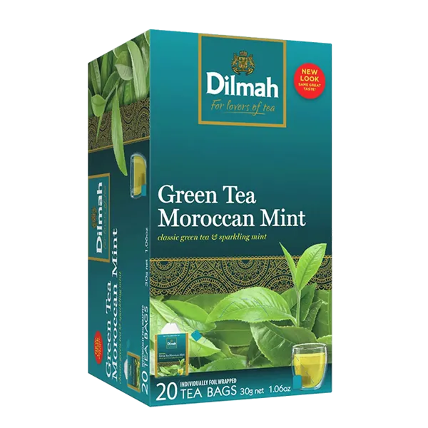Dilmah Čaj zelený Marocká máta 20/1,5g, skupinově balené 20ks