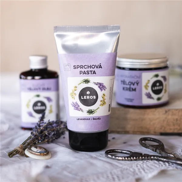 Leros Sprchová pasta Levandule & šalvěj 130ml