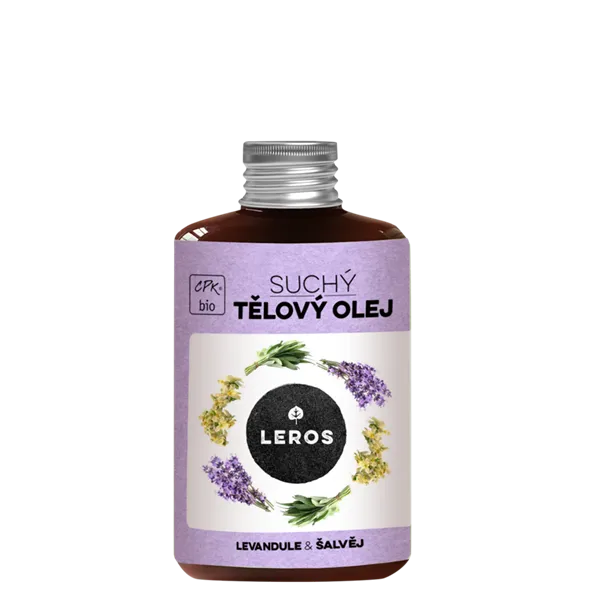 Leros Tělový suchý olej Levandule & šalvěj 100ml