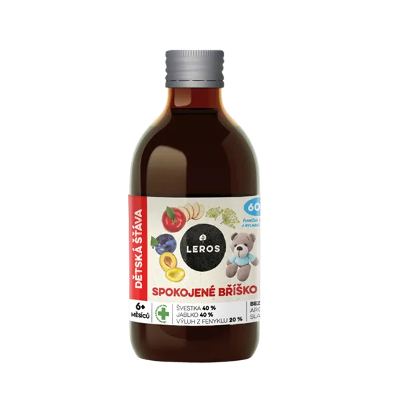 Leros Dětská šťáva Spokojené bříško 250ml