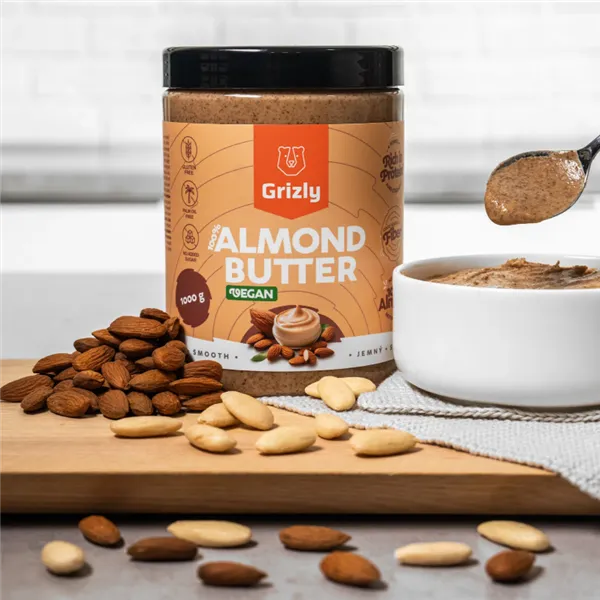 Grizly Mandlový krém jemný 100%, 1000g