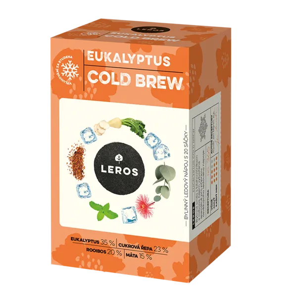 Leros Eukalyptus Cold brew 20ks, nálevových sáčků